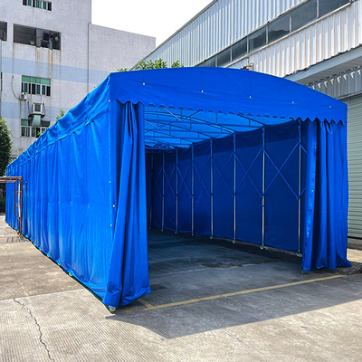 Tienda plegable para el exterior retráctil para almacenamiento de gran espacio claro y impresión personalizada