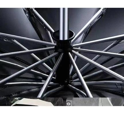 Cuadro de fibra de vidrio compacto y triple plegable para hombres y mujeres Paraguas solar UV para viajar