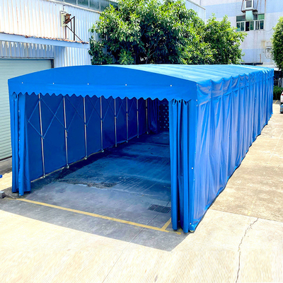 Tienda plegable para el exterior retráctil para almacenamiento de gran espacio claro y impresión personalizada