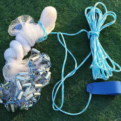 Red de pesca de 6 pies de largo con un solo nudo, de cadena de hierro soldada, de nylon, de gran tamaño y de material duradero