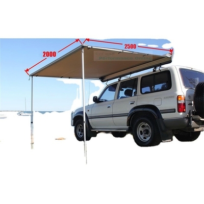 Tienda lateral de toldo para automóviles de acero galvanizado para acampar y aventuras al aire libre