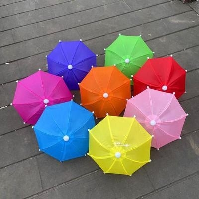Manual de paraguas para teléfonos celulares abiertos de tamaño pequeño para ciclismo al aire libre Protección contra lluvia y viento