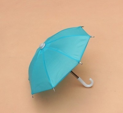 Manual de paraguas para teléfonos celulares abiertos de tamaño pequeño para ciclismo al aire libre Protección contra lluvia y viento