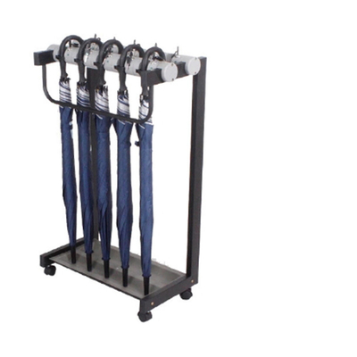Club de Golf de Metal Negro Empuje Tirar Carreta de Bicicleta Buggy Carruaje Portador de Paraguas Estand para tiendas de drogas