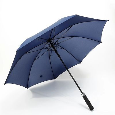 Color personalizado Logotipo amarillo brillante RPET Paraguas de golf para actividades al aire libre