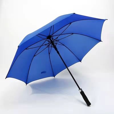 Color personalizado Logotipo amarillo brillante RPET Paraguas de golf para actividades al aire libre