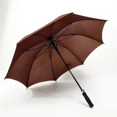 Color personalizado Logotipo amarillo brillante RPET Paraguas de golf para actividades al aire libre