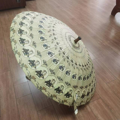 23 pulgadas 32 costillas Paraguas a prueba de viento con logotipos personalizados y tela de nylon de 100T