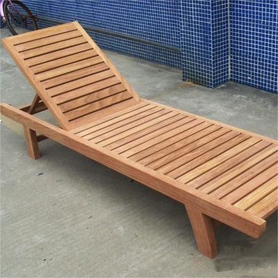 Muebles de exterior relajantes Recabadora de madera de pino para sentarse en la playa o piscina