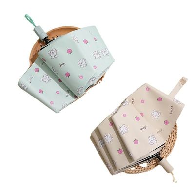 Mango de goma con protección solar para animales de dibujos animados sombrilla para y portátil