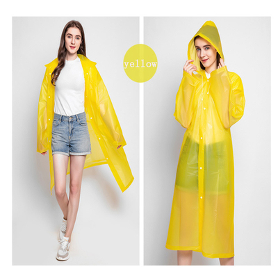 Abrigos de lluvia biodegradables reutilizables Abrigos de lluvia impermeables para mujeres adultas para actividades al aire libre