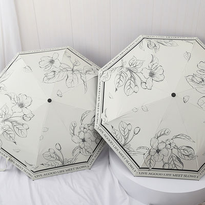 Dual Función Paraguas Francés para Mujeres Automático Plegable Protector solar y protección contra la lluvia