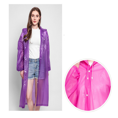 Abrigos de lluvia biodegradables reutilizables Abrigos de lluvia impermeables para mujeres adultas para actividades al aire libre