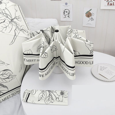 Dual Función Paraguas Francés para Mujeres Automático Plegable Protector solar y protección contra la lluvia