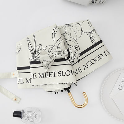 Dual Función Paraguas Francés para Mujeres Automático Plegable Protector solar y protección contra la lluvia