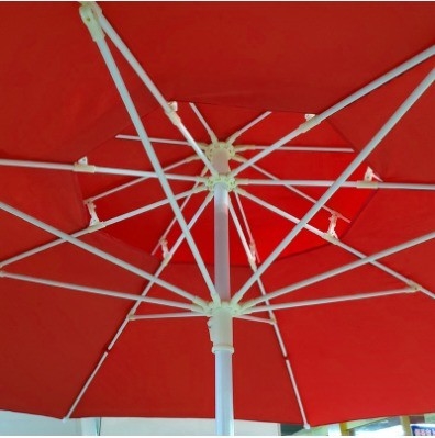 Muebles para exteriores Paraguas de fibra doble de 2,5 m para protección solar e invernadero