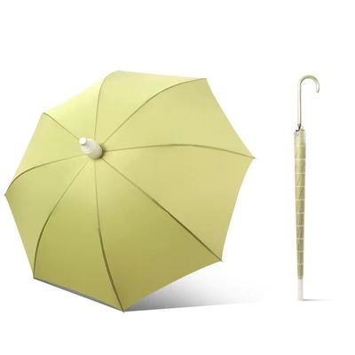 Compañero de viaje Paraguas recto con tapa de manga de plástico anti goteo