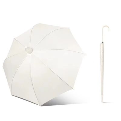 Compañero de viaje Paraguas recto con tapa de manga de plástico anti goteo