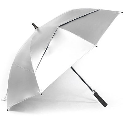 Paraguas para golf de doble capa El último invento de plata de titanio para el suministro transfronterizo