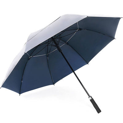 Paraguas para golf de doble capa El último invento de plata de titanio para el suministro transfronterizo