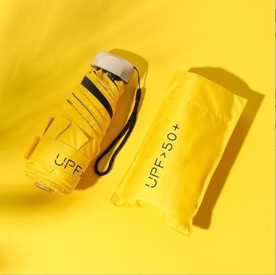 5 sombrillas de sombrilla plegable con logotipo personalizado de vinilo control manual portátil protección UV