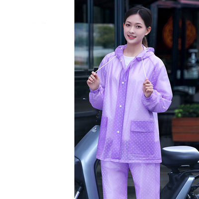 Vestidos de lluvia para mujeres motocicleta de lluvia personal vehículo eléctrico traje de trabajo integrado