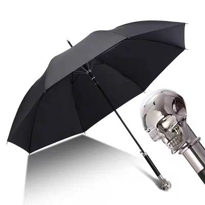 Jefe de animal japonés Negro Custom Bar Paraguas recto para personalidades creativas