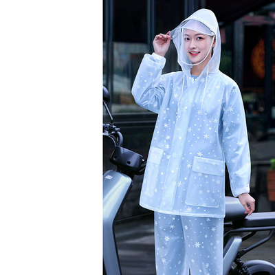 Vestidos de lluvia para mujeres motocicleta de lluvia personal vehículo eléctrico traje de trabajo integrado