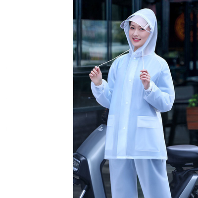Vestidos de lluvia para mujeres motocicleta de lluvia personal vehículo eléctrico traje de trabajo integrado