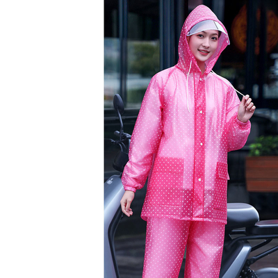 Vestidos de lluvia para mujeres motocicleta de lluvia personal vehículo eléctrico traje de trabajo integrado