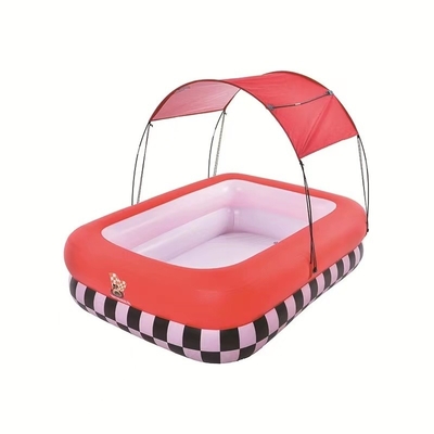 Experimenta diversión con el circo con una piscina inflable de tamaño completo y un dosel de tela de Oxford