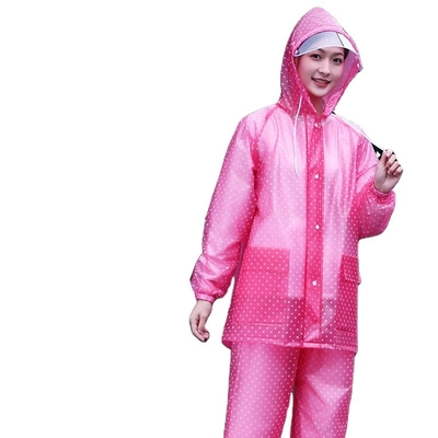 Color personalizado de ropa de lluvia chaqueta de lluvia de mujer y pantalón de lluvia impermeable de hombre traje