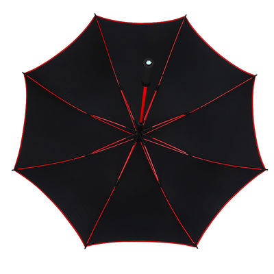 Para adultos, sombrilla de golf roja personalizada con protección solar, resistente al agua y al viento