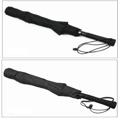 120 cm de diámetro abierto de doble refuerzo automático de lluvia Golf Paraguas para promoción