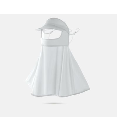 Clásico estilo de diseño sombrero de sol al aire libre con máscara para la cara sombrero de vista para mujeres de playa respirable