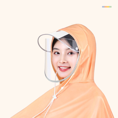 Productos diarios Coche eléctrico con ropa de lluvia no desechable impermeable de una sola pieza Poncho de color PVC