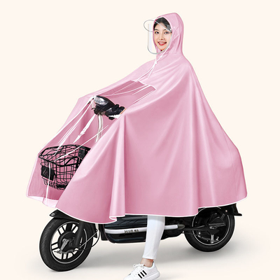 Productos diarios Coche eléctrico con ropa de lluvia no desechable impermeable de una sola pieza Poncho de color PVC