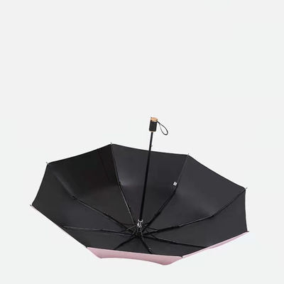 Protector solar de vinilo UV femenino Tres sombrillas de sol plegables con diseños personalizados Impresión