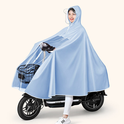 Productos diarios Coche eléctrico con ropa de lluvia no desechable impermeable de una sola pieza Poncho de color PVC