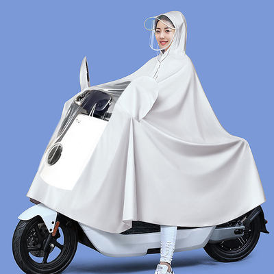 Productos diarios Coche eléctrico con ropa de lluvia no desechable impermeable de una sola pieza Poncho de color PVC