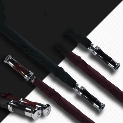 Abre manual 24 pulgadas 8K sombrilla de golf con diseño distintivo y eje de fibra de vidrio