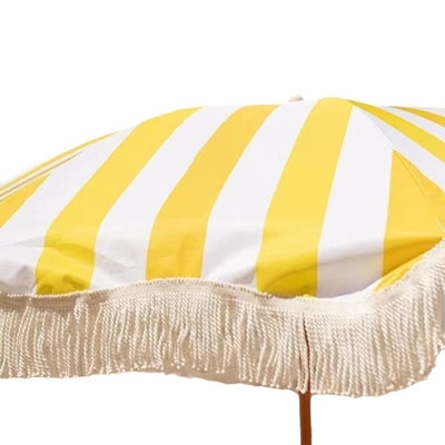 Tienda de playa de sombrillas portátil con marco de fibra de vidrio con logotipo personalizado