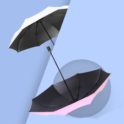 Logotipo personalizado de sombrillas plegables para protector solar y protección contra la lluvia en todos los negocios climáticos
