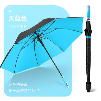 Paraguas de regalo de negocios de fibra de vidrio de 27 pulgadas 8k Paraguas de golf con función de colgar y logotipo