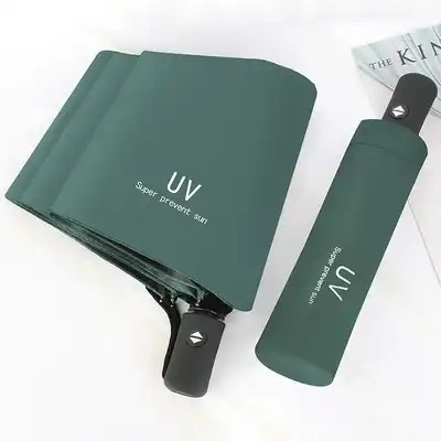 Impresión de logotipo personalizado Paraguas triple plegable con eje de metal Regalo y promoción de logotipo de automóvil