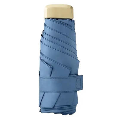 Cinco Fold 6k UV Sun Paraguas Mini Plegable Pocket Paraguas Regalo con 87cm Diámetro Abierto