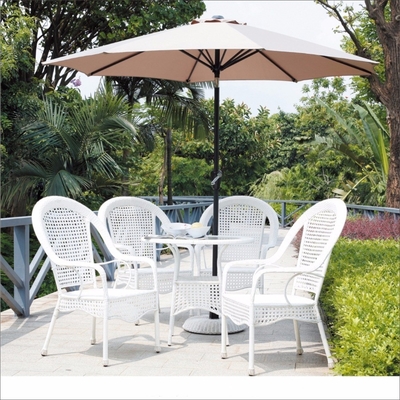 Consejos de plástico Playa de madera Patio Cafetería Jardín Piscina Restaurante al aire libre Paraguas Todo en 1