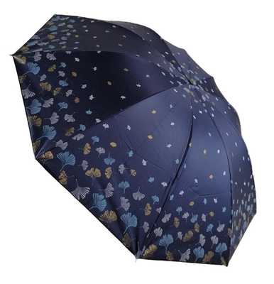 Los niños todo en uno Sunny Peach Blossom Ginkgo doble sombrilla plegable para la protección solar