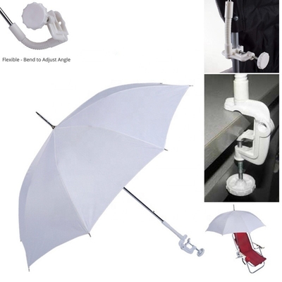Clampada de sombrilla para silla de playa de bicicleta de 23 pulgadas para tejido Pongee para bebés