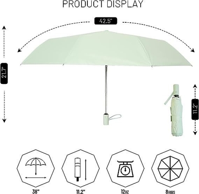 Gran paraguas plegable automático protección solar y lluvia con diseño de doble capa